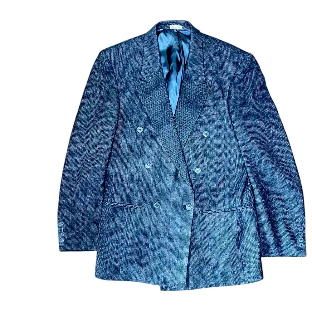 ~ Vintage Cellini Collection Blazer‎  Coat Regular 100% Silk 100% Rayon